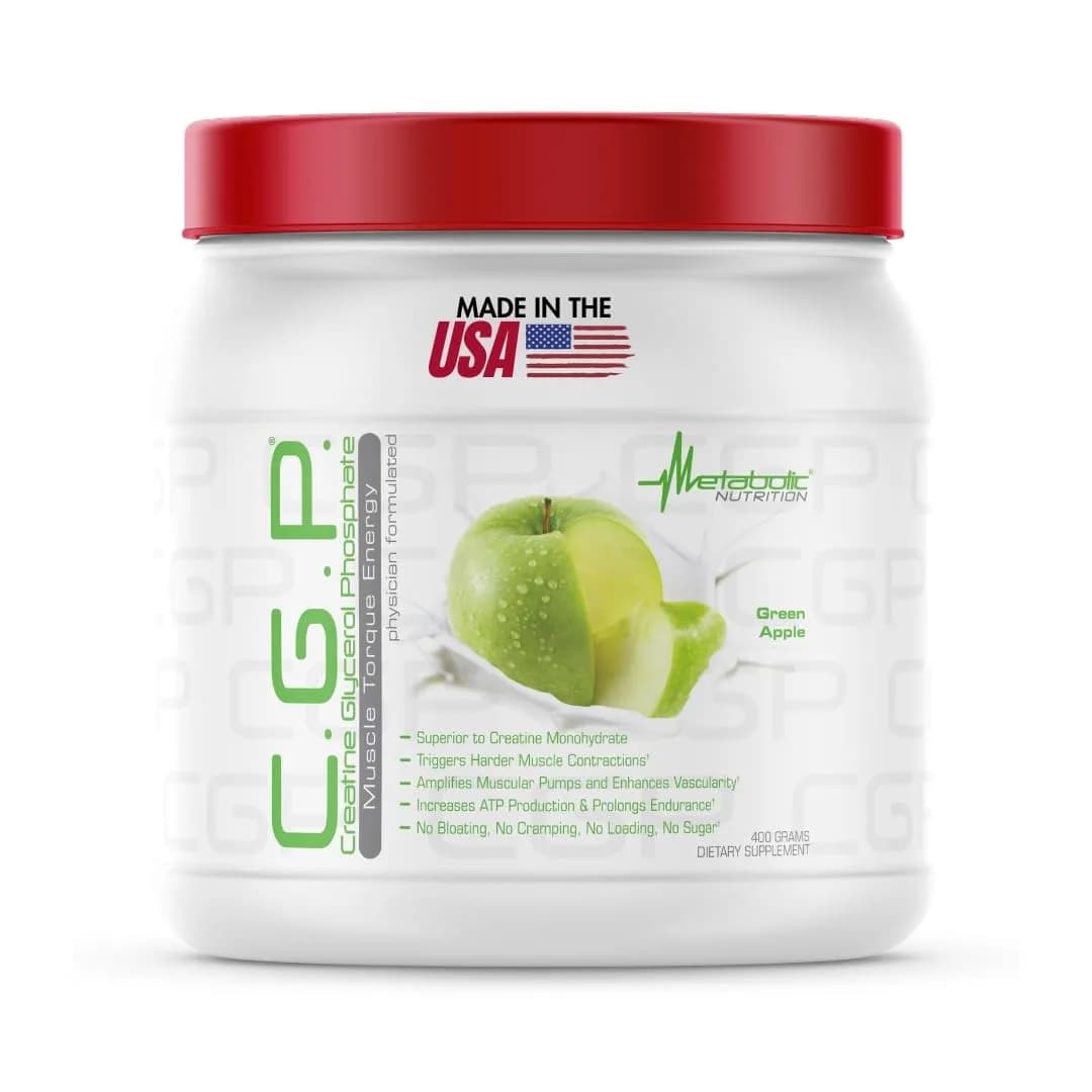 Metabolic Nutrition CGP 100% Micronized Creatine Monohydrate Powder 400g | Muscle Growth & Hydration - main product image