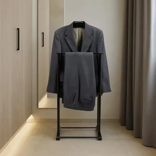 Proman Products Twin Valet 42.5" Height Black | Elegant Wardrobe Organizer thumbnail 5
