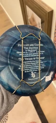 Rocky Mountain Goods Plate Hanger for Wall and Mounting Hardware - Fits Decorative Plates and platters - Heavy Duty Polished Brass (11" - 18") thumbnail 5