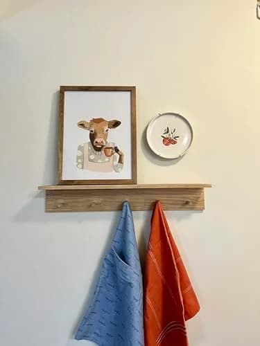 Rocky Mountain Goods Plate Hanger for Wall and Mounting Hardware - Fits Decorative Plates and platters - Heavy Duty Polished Brass (11" - 18") thumbnail 1