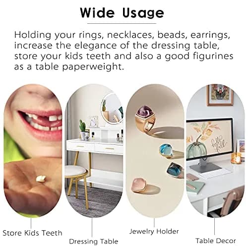 H&D HYALINE & DORA Crystal Ring Holder Dish 7.8cm (3.1") | Exquisite Glass Jewelry Organizer Tray for Rings & Earrings thumbnail 9