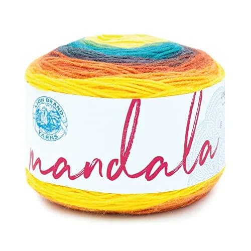 Lion Brand Mandala Yarn Thunderbird 150g (5.3oz) | CYC #3 Light Weight Acrylic Yarn for Knitting & Crochet thumbnail 1