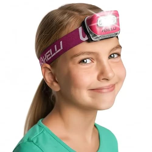 Foxelli Headlamp Flashlight for Adults & Kids | 165 Lumens Waterproof Lightweight thumbnail 7