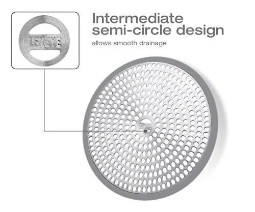 LEKEYE Shower Drain Hair Catcher 11.8cm (4.7 inch) | Rust-Proof Stainless Steel & Silicone thumbnail 6