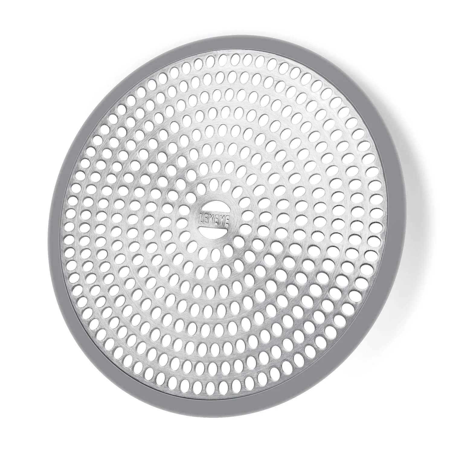 LEKEYE Shower Drain Hair Catcher 11.8cm (4.7 inch) | Rust-Proof Stainless Steel & Silicone