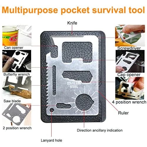 EMDMAK Survival Kit Black 194 g (6.8 oz) | Essential Outdoor Emergency Gear thumbnail 4