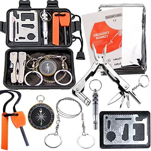 EMDMAK Survival Kit Black 194 g (6.8 oz) | Essential Outdoor Emergency Gear thumbnail 1