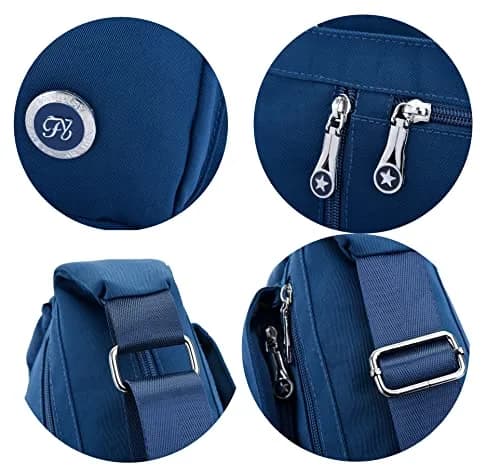 Fabuxry Green Handbag for Women Crossbody Bag Messenger Style | Water-Resistant Nylon, Adjustable Strap thumbnail 6