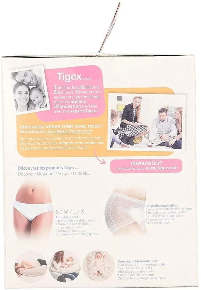 Tigex Maternity Postpartum Pads 10 Count | Ultra Absorbent Cotton Liners for Heavy Flow - view 2