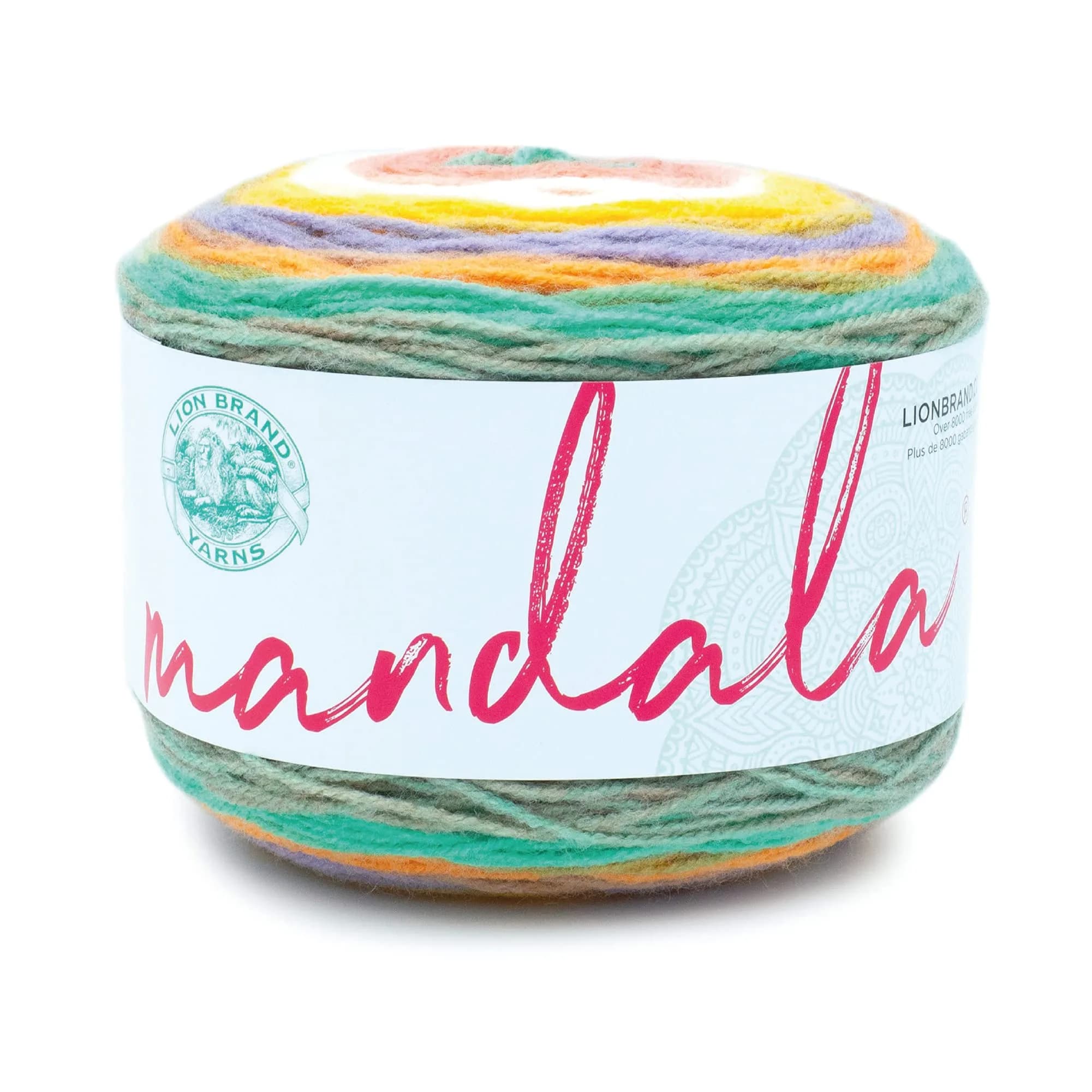 Lion Brand Yarn Mandala DK Crochet Yarn Pixie Multicolor 150g (5.3oz) | 590yd (540m) Light DK Weight Acrylic — Pixie