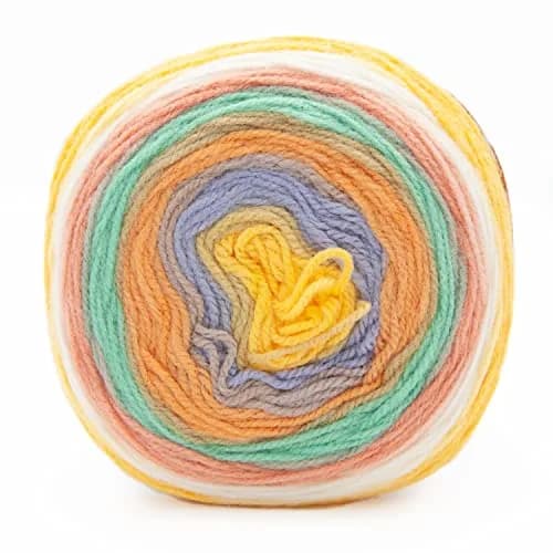 Lion Brand Yarn Mandala DK Crochet Yarn Pixie Multicolor 150g (5.3oz) | 590yd (540m) Light DK Weight Acrylic thumbnail 8