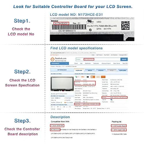 LCDBOARD HD Controller Driver Board for 11.6"-17.3" 1920x1080 30-Pin eDP LCD Screens | Repurpose Laptop Screens into Monitors thumbnail 5