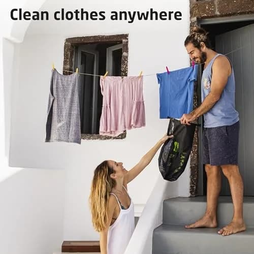 Scrubba Wash Bag Patented Washboard-in-a-Bag™ 5 oz Travel Clothes Washer | Ultra-Portable Travel Laundry Solution thumbnail 8
