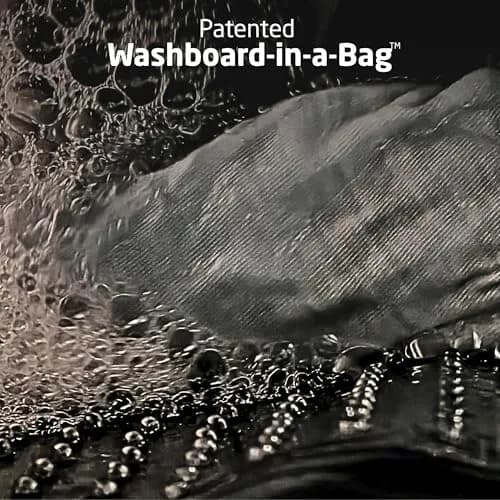 Scrubba Wash Bag Patented Washboard-in-a-Bag™ 5 oz Travel Clothes Washer | Ultra-Portable Travel Laundry Solution thumbnail 3