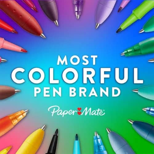 Paper Mate InkJoy Gel Pens, Retractable, Medium Point (0.7mm), Black, 36 Count | Smudge-Free, Bright Ink for India thumbnail 5