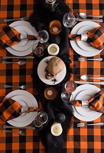 DII Jute Burlap Table Runner 15x74 inches (38x188 cm) | Solid Black thumbnail 6