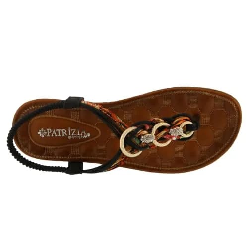 PATRIZIA Gadelina Embellished T-strap Sandal | Rhinestone & Elastic Heel | US 7.5-8 thumbnail 6