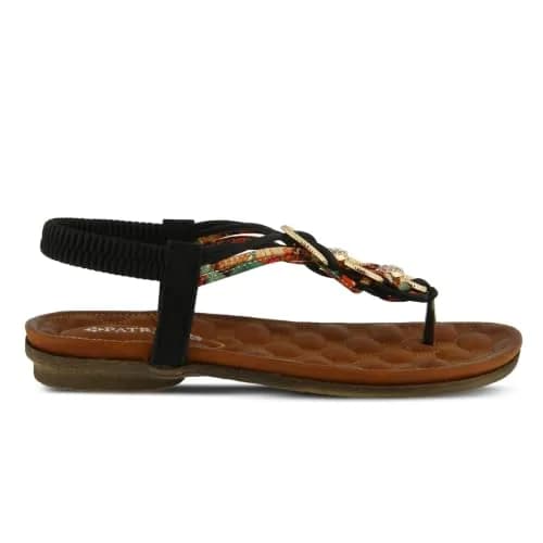 PATRIZIA Gadelina Embellished T-strap Sandal | Rhinestone & Elastic Heel | US 7.5-8 thumbnail 8