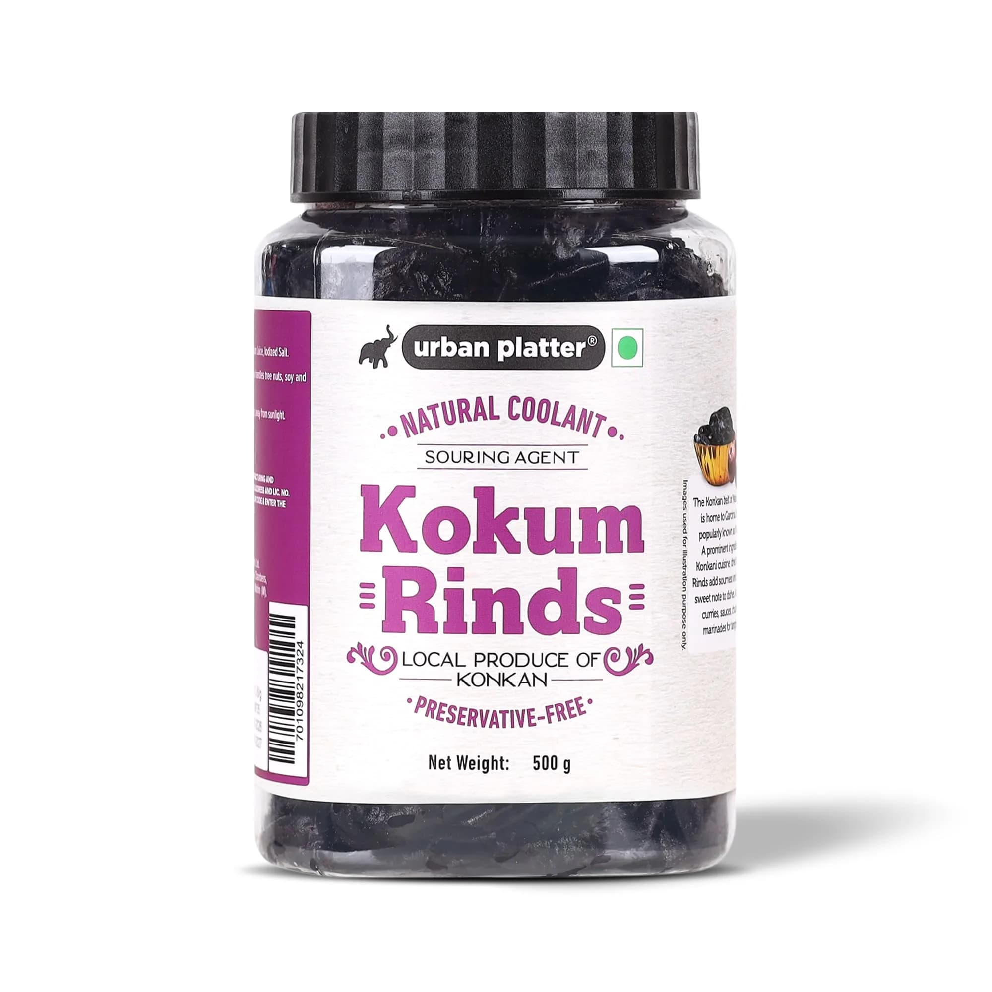 Urban Platter Dried Kokum Rinds | 17.64 Oz (500g) | Authentic Indian Spice for Curries & Beverages
