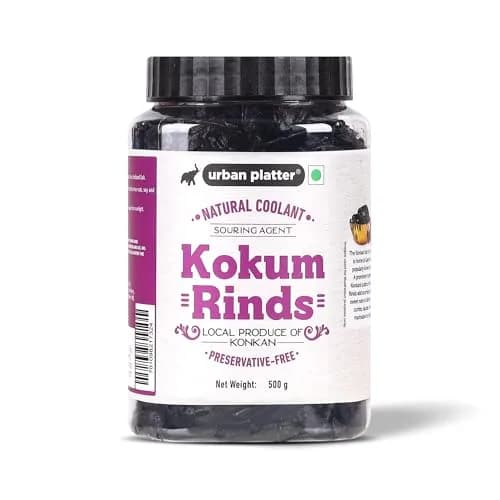 Urban Platter Dried Kokum Rinds | 17.64 Oz (500g) | Authentic Indian Spice for Curries & Beverages thumbnail 1