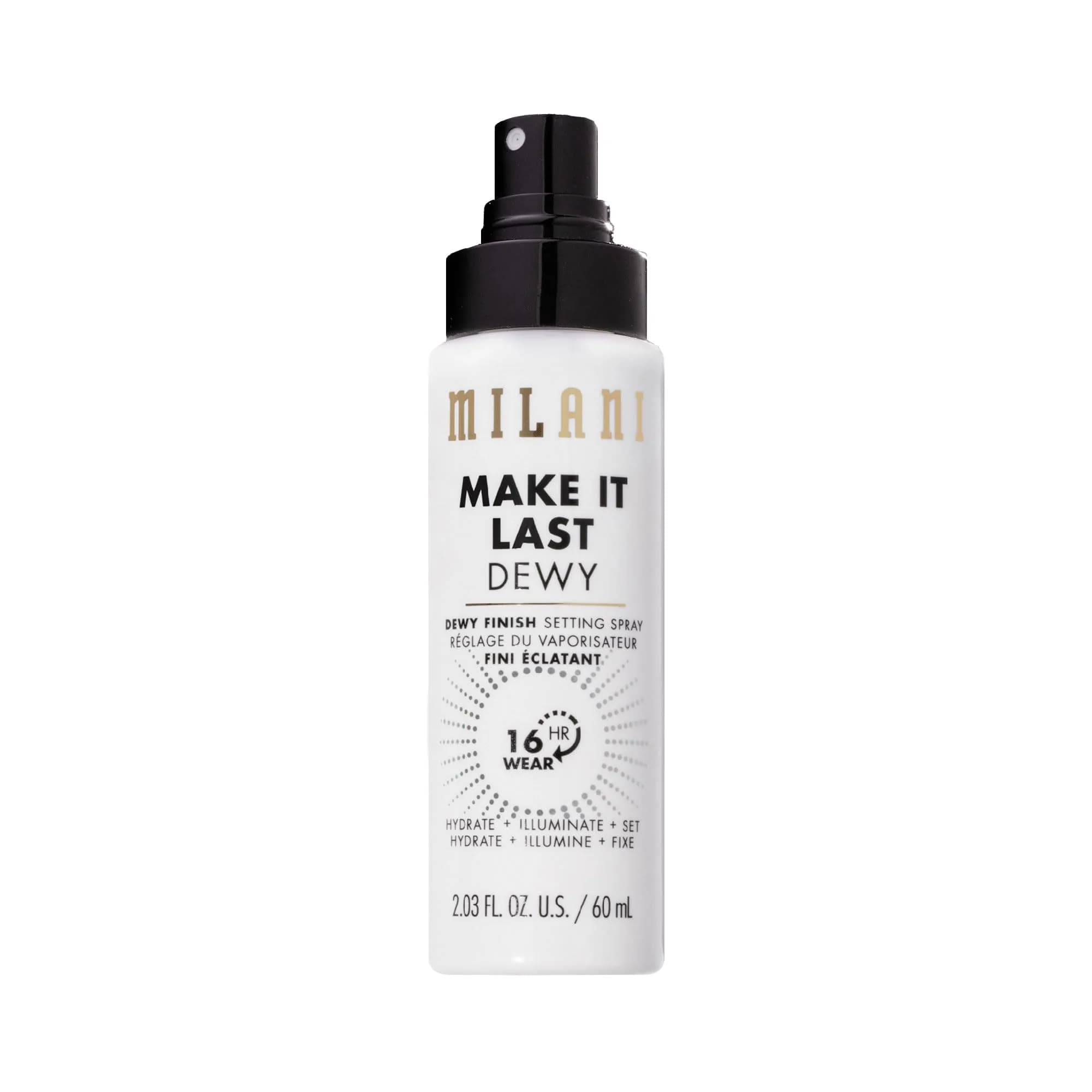 Milani Make It Last Dewy Setting Spray 60ml (2 Fl Oz) | Hydrates, Illuminates, Sets Makeup Up To 16 Hours