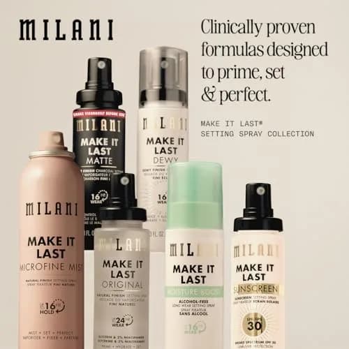 Milani Make It Last Dewy Setting Spray 60ml (2 Fl Oz) | Hydrates, Illuminates, Sets Makeup Up To 16 Hours thumbnail 9