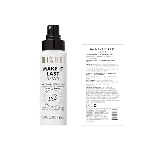 Milani Make It Last Dewy Setting Spray 60ml (2 Fl Oz) | Hydrates, Illuminates, Sets Makeup Up To 16 Hours thumbnail 2