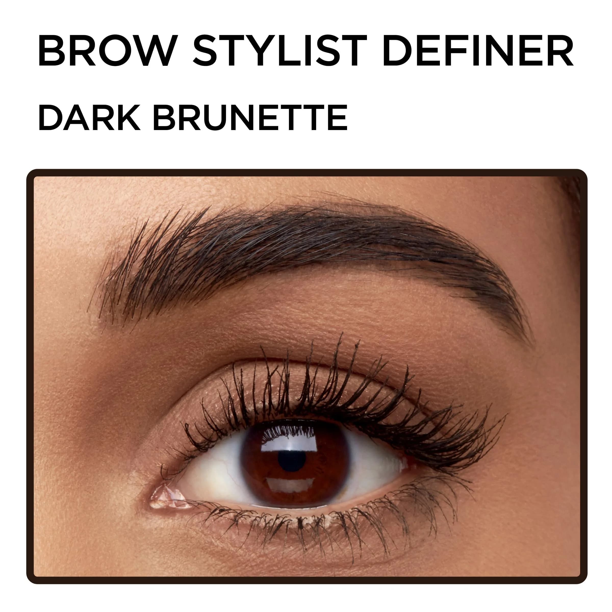 L'Oreal Paris Brow Stylist Definer Waterproof Eyebrow Pencil, Dark Brunette, Pack of 2 | Ultra-Fine Tip - view 4
