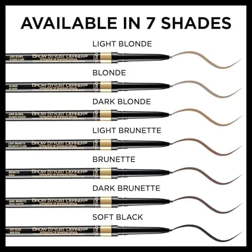 L'Oreal Paris Brow Stylist Definer Waterproof Eyebrow Pencil, Dark Brunette | Ultra-Fine Mechanical Pencil for Precise, Natural Brows thumbnail 6