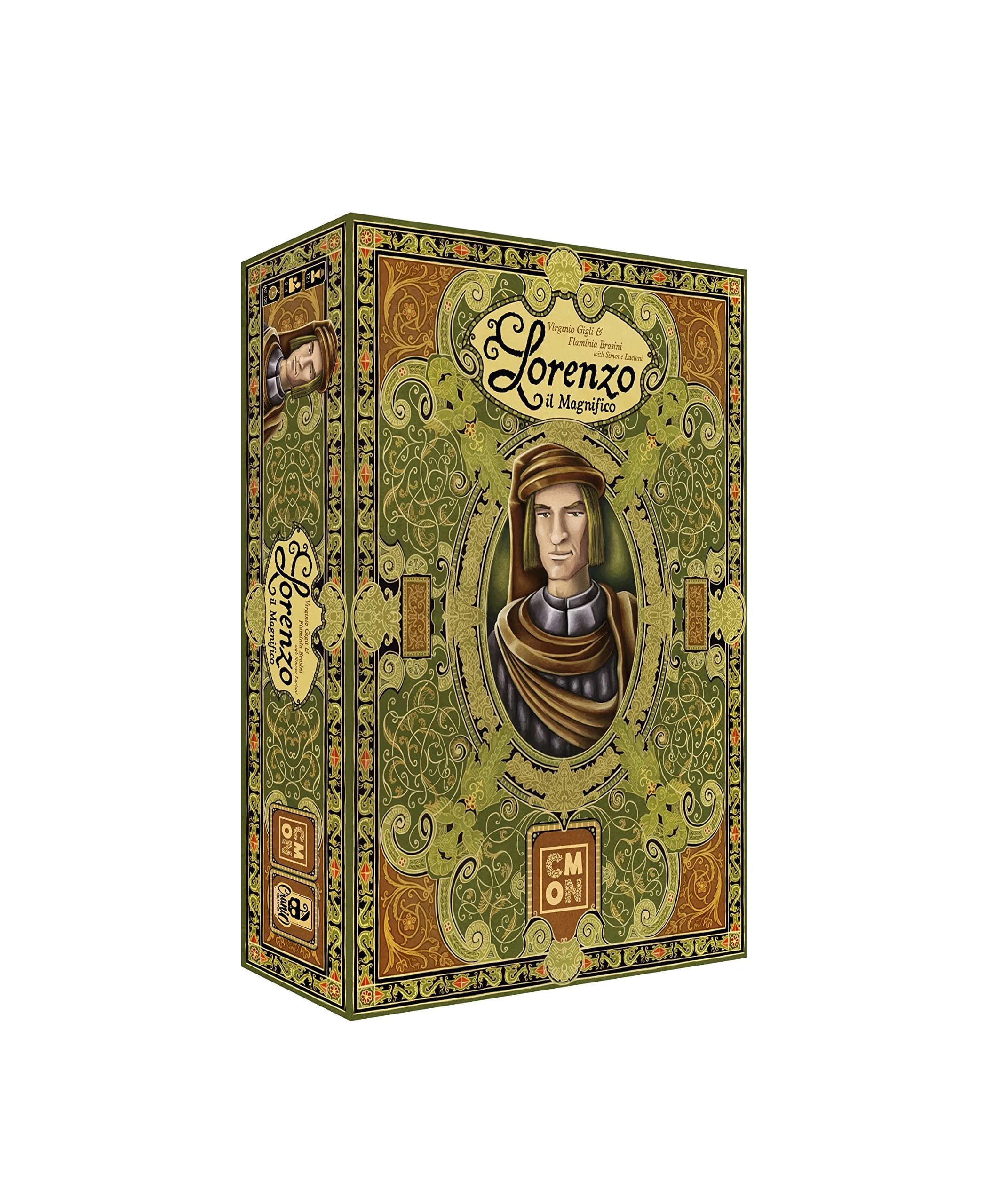 CMON Lorenzo Il Magnifico Board Game | Renaissance Race Strategy for 2-4 Players (12.4 inches Large) — Various