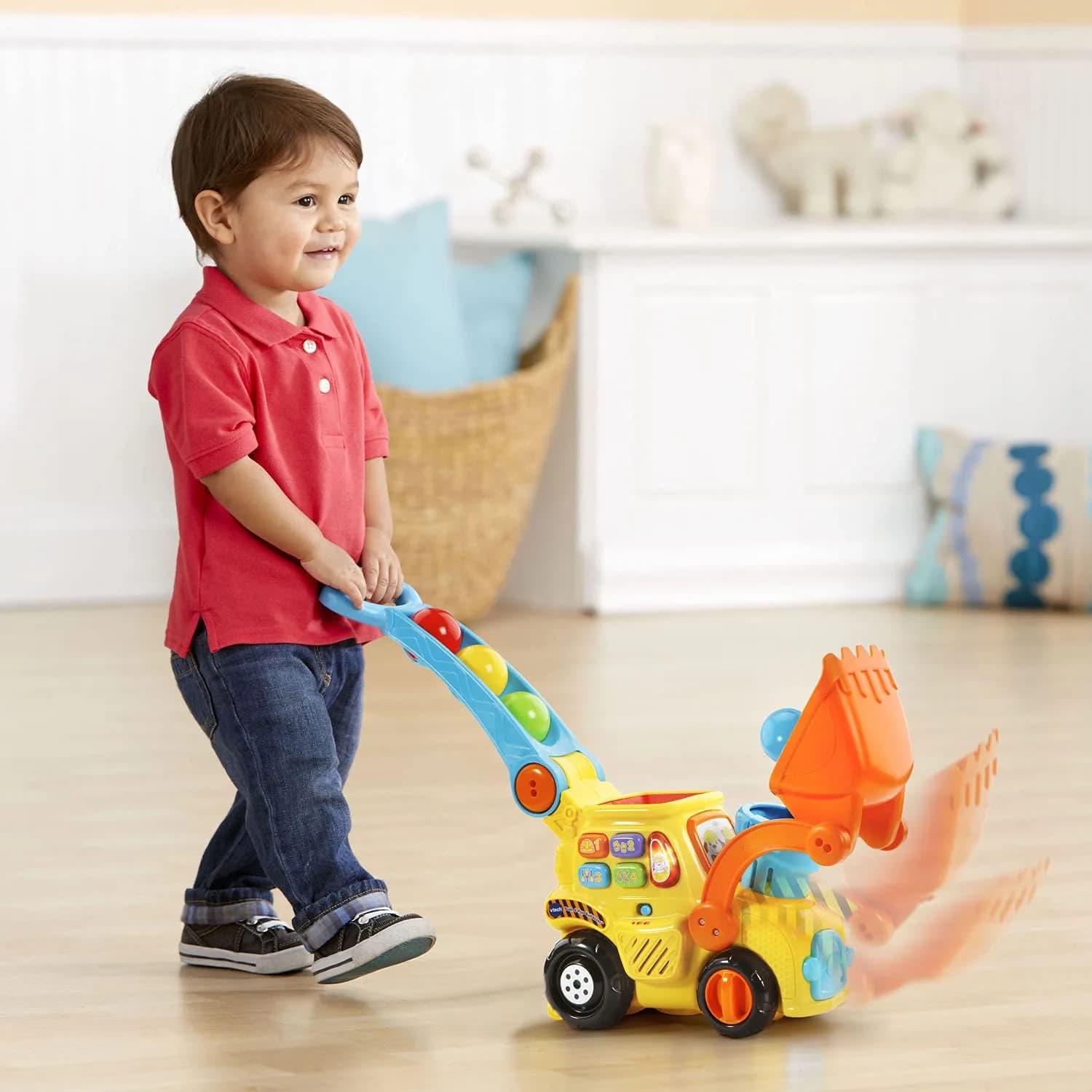 VTech Push & Pop Bulldozer | Motor Skills & Color Learning Toy for Toddlers thumbnail 5