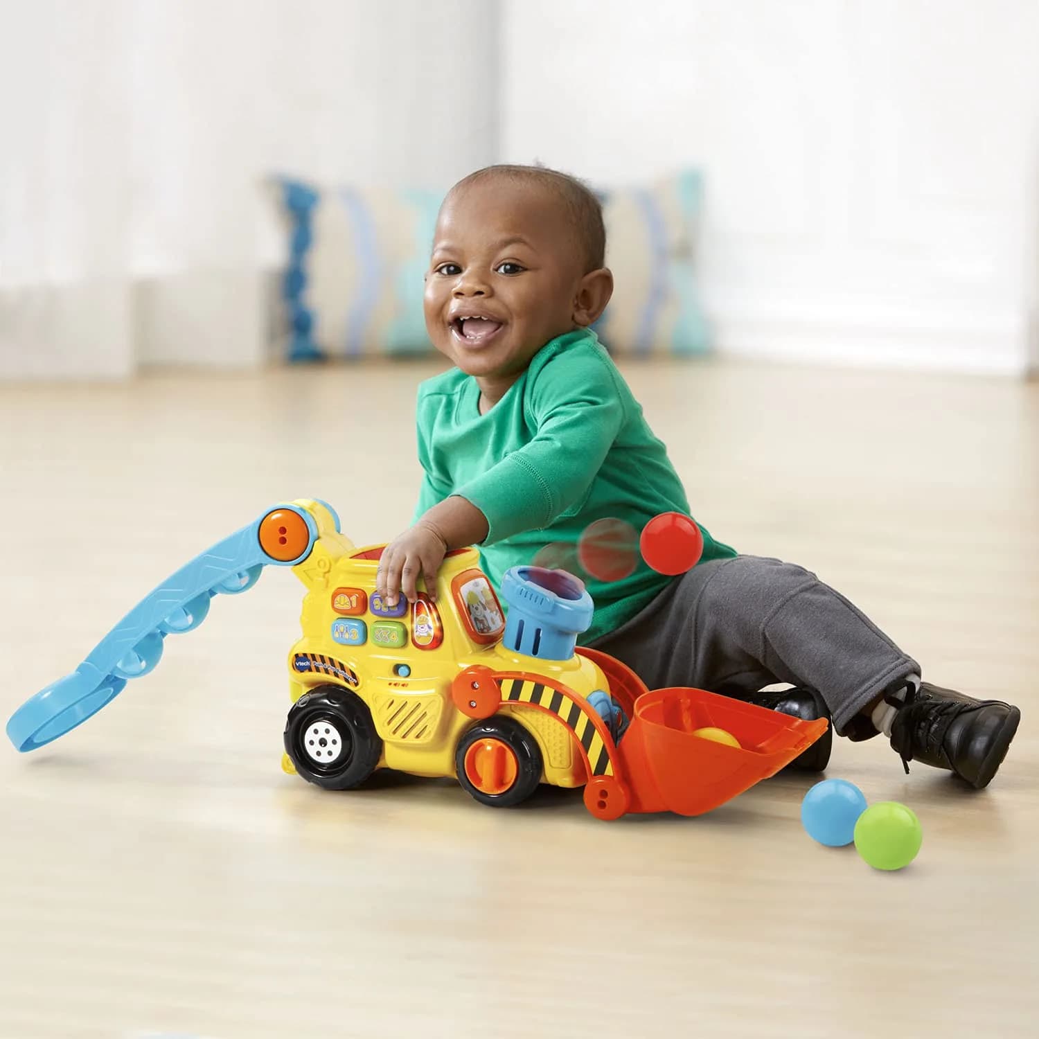 VTech Push & Pop Bulldozer | Motor Skills & Color Learning Toy for Toddlers thumbnail 6