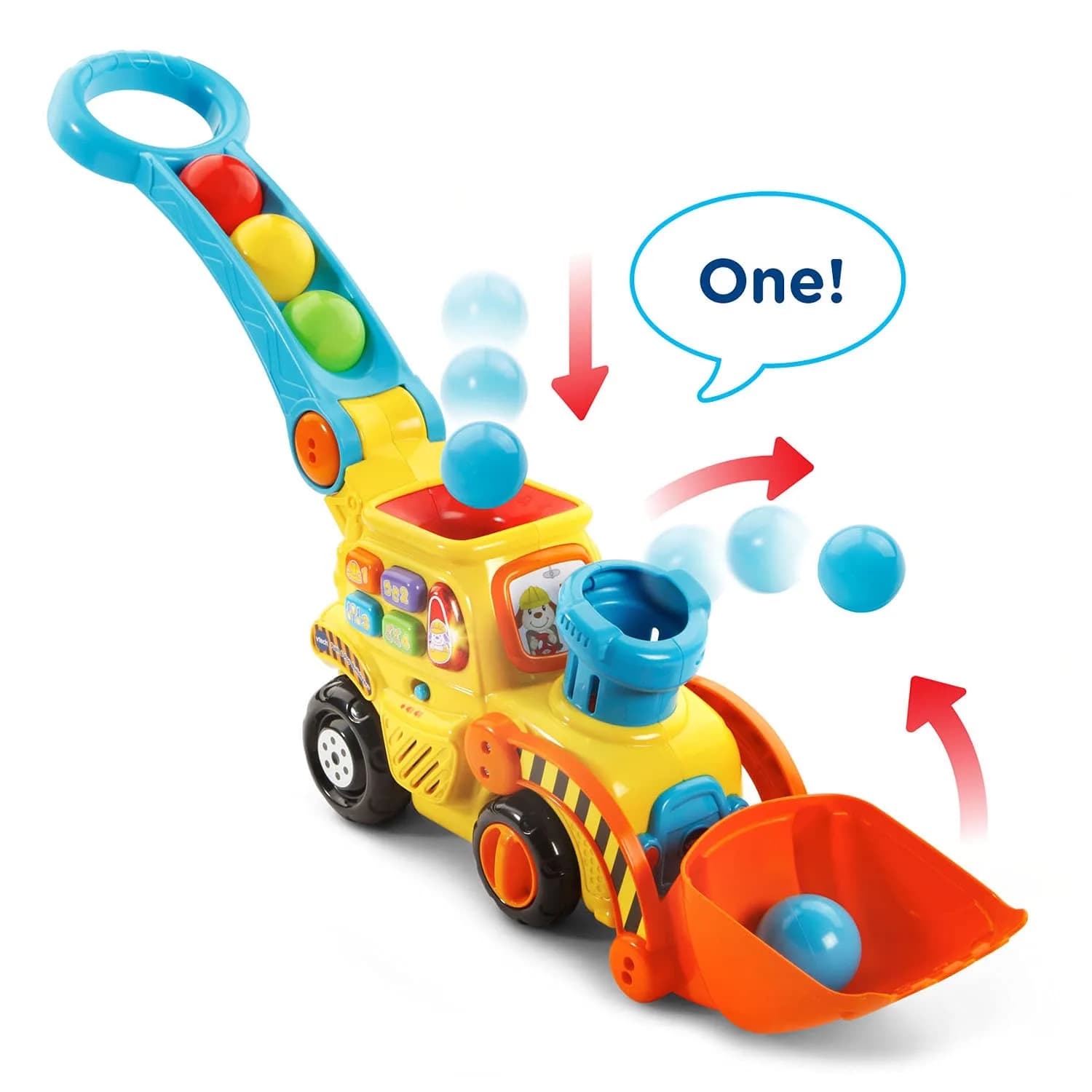VTech Push & Pop Bulldozer | Motor Skills & Color Learning Toy for Toddlers thumbnail 2