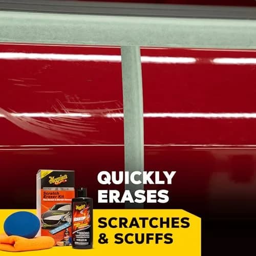 Meguiar's Quik Scratch Eraser Kit, Car Scratch Remover, 4 Piece Kit | Erase Light Scratches & Scuffs thumbnail 2