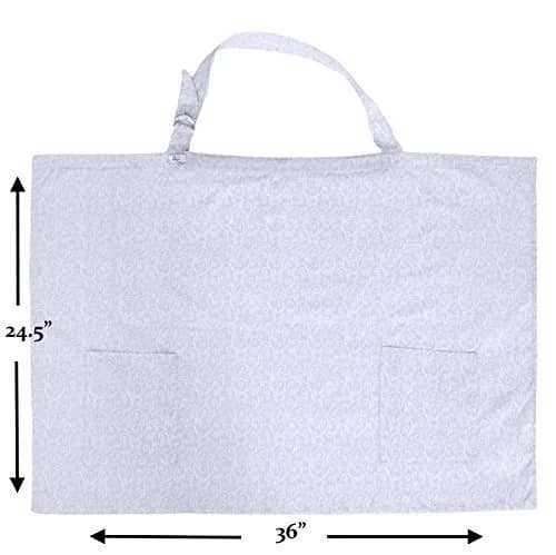 LK Baby Nursing Cover Breastfeeding Privacy Apron 37in x 24.5in | Breathable Cotton for Indian Moms thumbnail 6