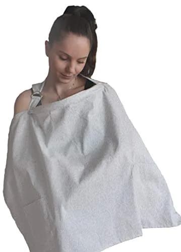 LK Baby Nursing Cover Breastfeeding Privacy Apron 37in x 24.5in | Breathable Cotton for Indian Moms thumbnail 7