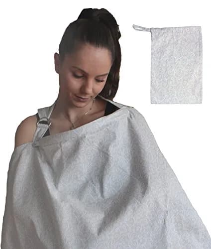 LK Baby Nursing Cover Breastfeeding Privacy Apron 37in x 24.5in | Breathable Cotton for Indian Moms thumbnail 2