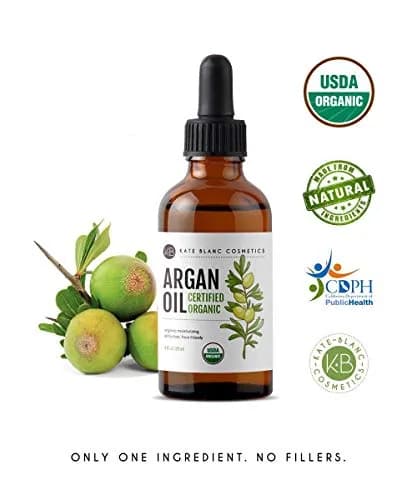 Kate Blanc Cosmetics USDA Certified Organic Argan Oil for Hair, Face & Skin 120ml (4 Fl Oz) | Pure Cold-Pressed Moroccan Oil for Growth & Shine thumbnail 6