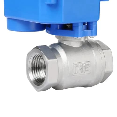 U.S. Solid Motorized Ball Valve 1/2" (15mm) NSF Certified 304SS Full Port, 9-24V AC/DC Auto Return thumbnail 7