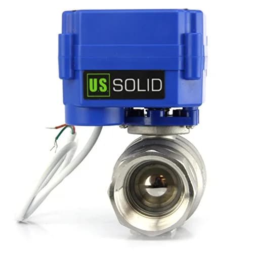 U.S. Solid Motorized Ball Valve 1" NSF Certified 304SS Full Port 25mm 9-24V AC/DC 2-Wire Auto Return thumbnail 1