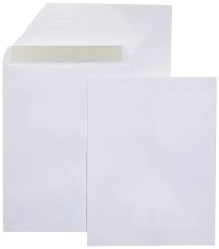 Amazon Basics White 28 lb Catalog Envelopes 25.4cm x 33cm (10x13 Inch) | Self-Seal for Documents thumbnail 1
