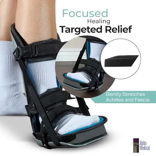 Alpha Medical Plantar Fasciitis Night Splint Small (10 inches L x 7 inches H x 14 inches W) | FDA Approved Foot Pain Brace thumbnail 5