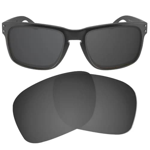 NicelyFit Black Iridium Polarized Replacement Lenses for Oakley Holbrook OO9102 Sunglasses | 15cm (5.9in) x 20cm (7.9in) x 5cm (2in) thumbnail 3