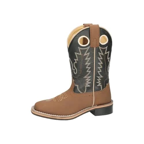 Smoky Mountain Boots Kids’ Blaze Western Boot, Brown/Black, 5 Big Kid | Stylish Western Design for Active Kids thumbnail 1