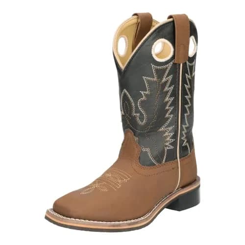 Smoky Mountain Boots Kids’ Blaze Western Boot, Brown/Black, 5 Big Kid | Stylish Western Design for Active Kids thumbnail 3