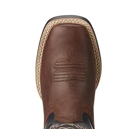 ARIAT Tycoon Western Boot Brazen Brown/Arizona Sky 6 | Premium Full-Grain Leather, Water-Resistant, Comfortable Fit thumbnail 4