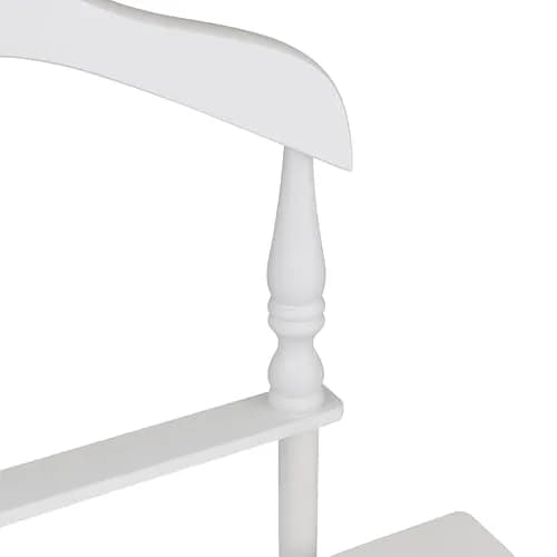 Proman Products Sakura Twin Valet with Wooden Hanger, Trouser Bar & Tie Bar, White | Stylish & Sturdy Clothes Organizer thumbnail 4