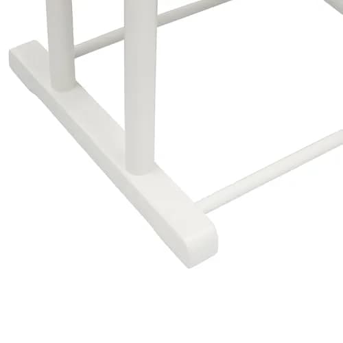 Proman Products Sakura Twin Valet with Wooden Hanger, Trouser Bar & Tie Bar, White | Stylish & Sturdy Clothes Organizer thumbnail 5