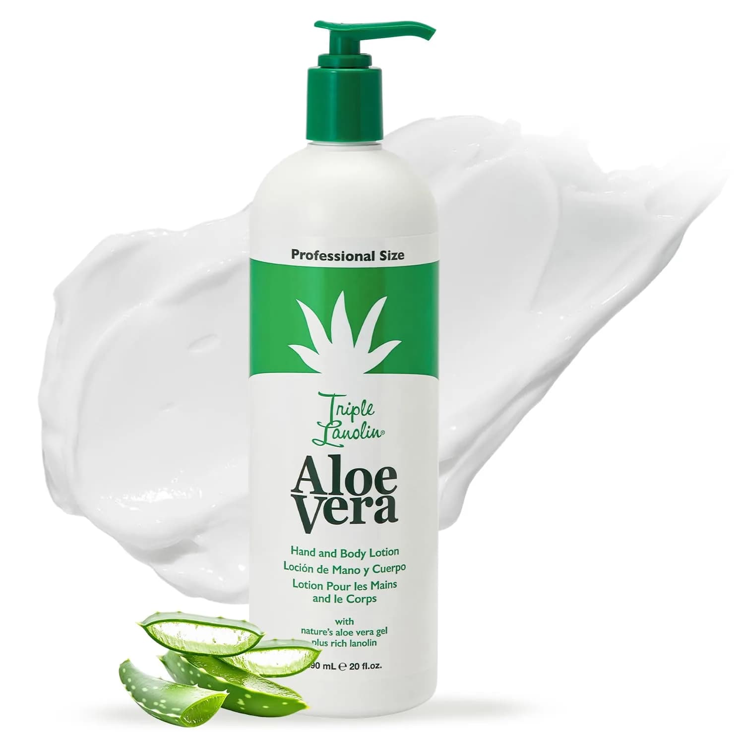 Triple Lanolin Aloe Vera Lotion 1490A | 227 g (8 oz) | Soothes Dry Skin - main product image