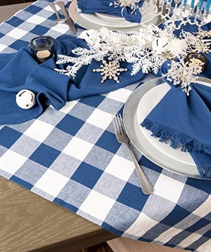 DII Buffalo Check Classic Farmhouse Tablecloth 152cm x 203cm (60"x84") | Durable 100% Cotton for Dining & Kitchen thumbnail 3
